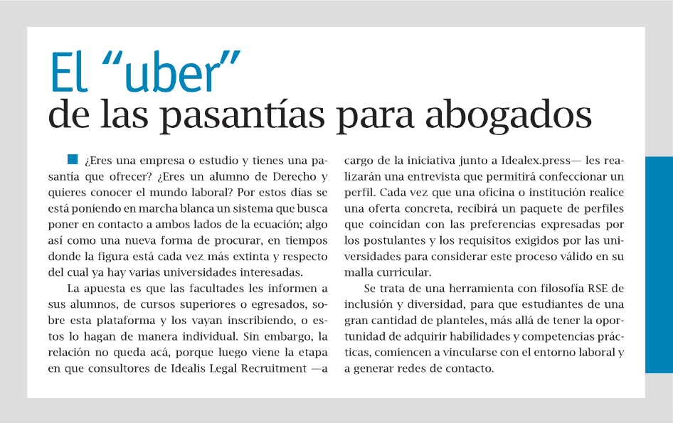 el uber de las pasantias