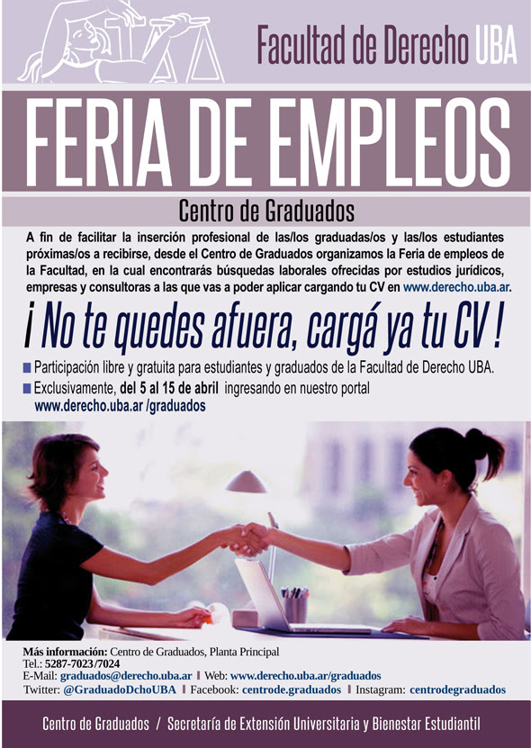 Feria de empleos Facultad de Derecho UBA
