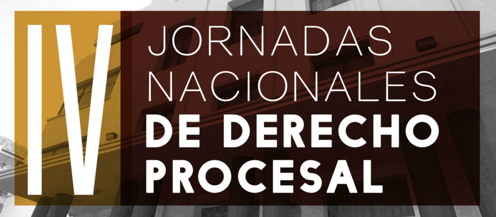 5 y 6 de noviembre: Jornadas nacionales de derecho procesal