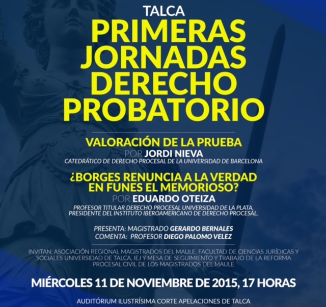 Procesalistas de vasta trayectoria en Talca