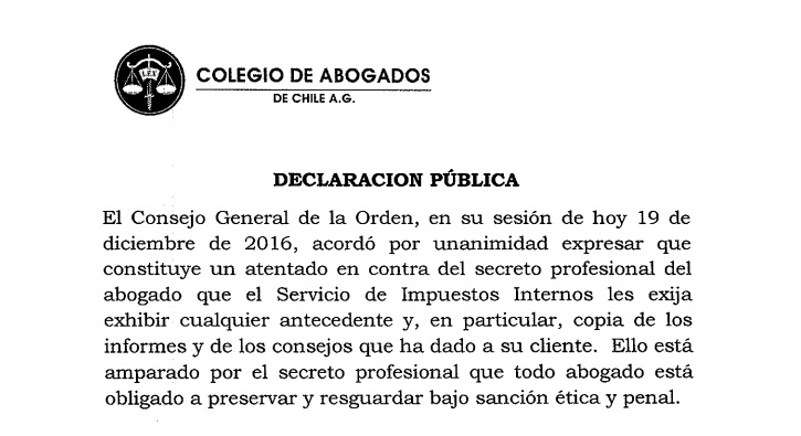 Entregar copia de los informes y consejos legales a una autoridad vulnera el secreto profesional