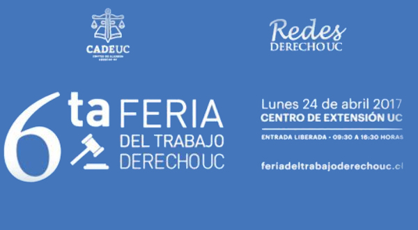 La sexta versión de la Feria del Trabajo de Derecho UC será el 24 de abril