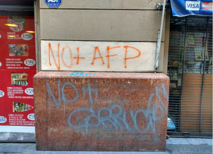 no-mas-afp-ni-corrupcion-idealex-press crisis en Chile