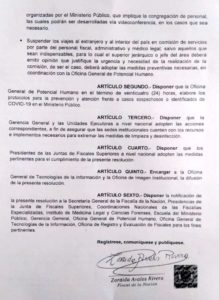 Fiscalia coronavirus