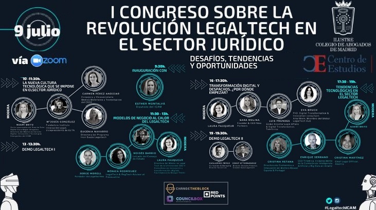 Colegio de Abogados de Madrid organiza primer Congreso de Legaltech para el sector jurídico