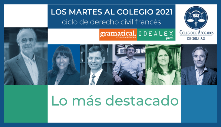 La vigencia del derecho civil francés en Los Martes al Colegio 2021: lo más destacado