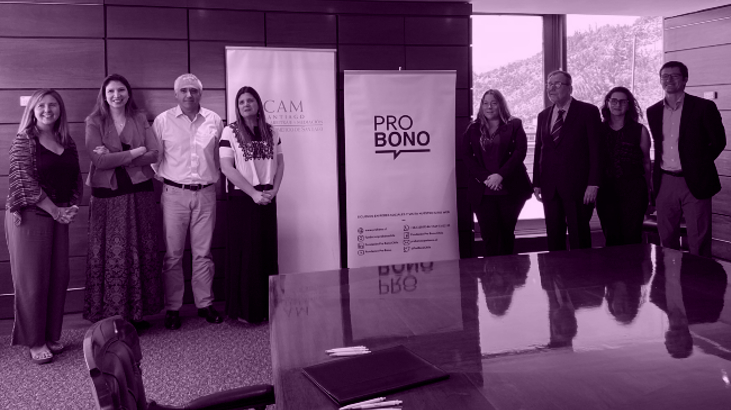 CAM Santiago y Pro Bono firman convenio de arbitraje gratuito